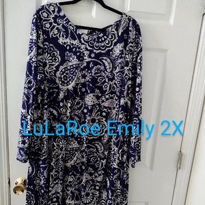 LuLaRoe Emily swing dress 2X